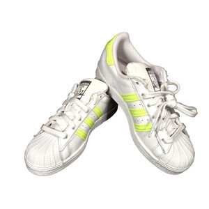 Adidas Superstar Originals FX6090 Women's Shoes White High Resolution Yellow 5.5